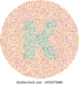 Color Blind Test - Letter K