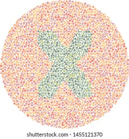 Color Blind Test - Letter X