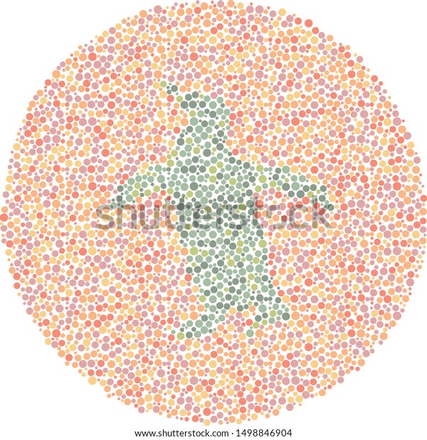 Color Blind Test Penguin Stock Vector (Royalty Free) 1498846904 ...