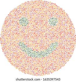 Color blind test - Smile Emoji