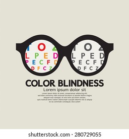 Color Blindness Concept Vector Illustration