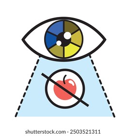 color blindness daltonism vision isolated