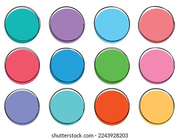 Color blob banner vector illustration isolated on white