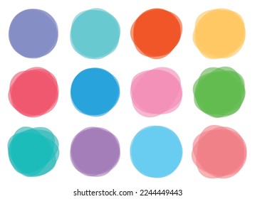 Color blob banner vector illustration isolated on white