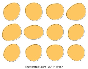 Color blob banner vector illustration isolated on white