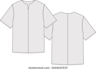 color block tee t-shirt technical drawing