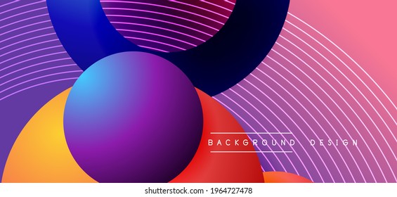 Color block vector abstract background, dynamic shapes on color gradient. Trendy geometric abstract background for your text, logo or graphics