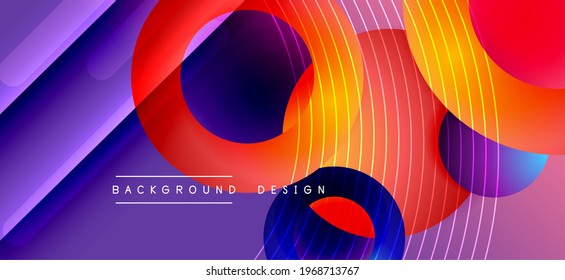 Color block vector abstract background, dynamic shapes on color gradient. Trendy geometric abstract background for your text, logo or graphics