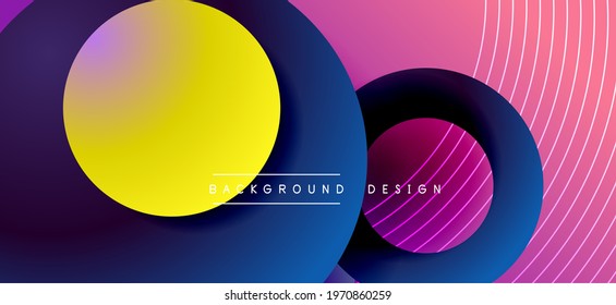 Color block vector abstract background, dynamic shapes on color gradient. Trendy geometric abstract background for your text, logo or graphics