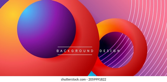 Color block vector abstract background, dynamic shapes on color gradient. Trendy geometric abstract background for your text, logo or graphics