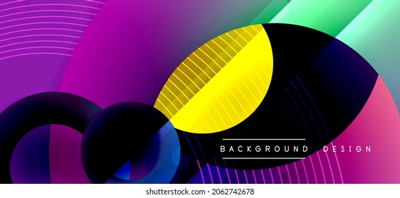 Color block vector abstract background, dynamic shapes on color gradient. Trendy geometric abstract background for your text, logo or graphics