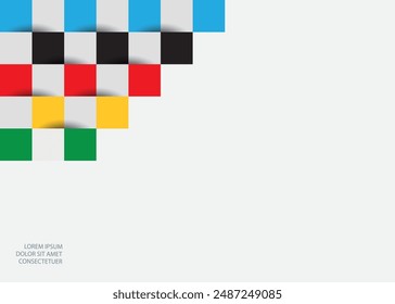 Color Blocks. Vector design for website design.