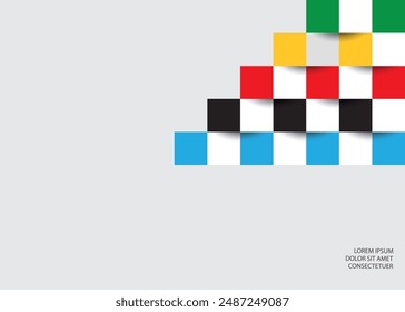 Color Blocks. Vector design for website design.