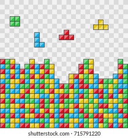 Bloques de color. Videojuego. Ilustración del vector