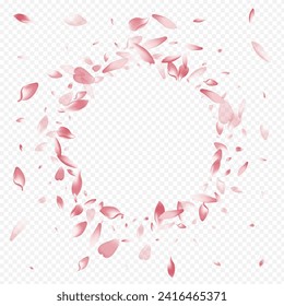 Color Blooming Vector Transparent Background. Flower Springtime Texture. Rosa Aroma Template. Leaf Romantic Pattern. Bright Blossom Wind Design.