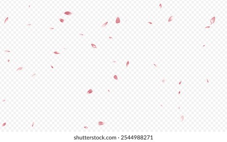 Color Blooming Vector Transparent Background. Flower Marriage Cover. Peach Flying Banner. Leaf Falling Design. Bright Apple Beauty Texture.