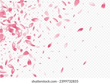 Color Blossom Vector Transparent Background. Rosa Blur Illustration. Peach Wallpaper Congratulation. Petal Soft Poster. White Lotus Romantic Pattern.