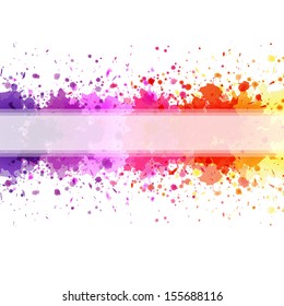 Color Blot Background, Vector Illustration