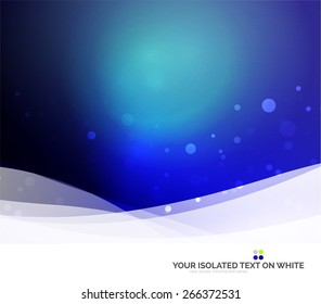 Color blue and light, waves and lines. Abstract background