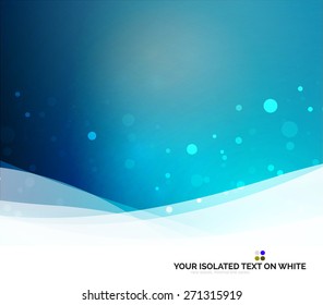 Color blue and light, waves and lines. Abstract background