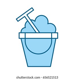 color blue sand jar cartoon