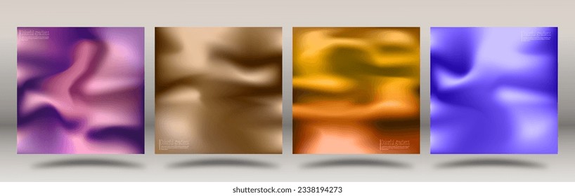 Color blur. Colorful gradient. A set of layouts with a colored background for paintings, interiors, decorations and creative design, posters, posters, covers and creative ideas