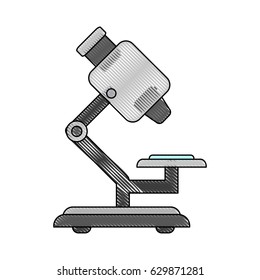 color blurred stripe of microscope science tool
