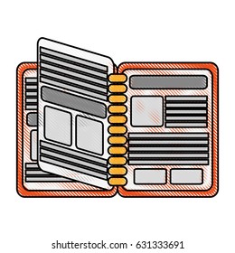 color blurred stripe phone book open