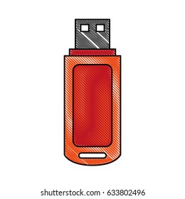 color blurred stripe usb pc flash drive
