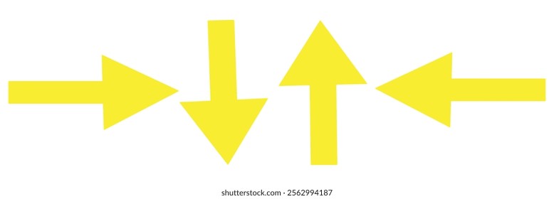 color Bold arrow sign collection, set of black arrows icons, isolated . red black blue yellow, Bold Arrows.
