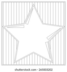 color book star, illustration in vector format