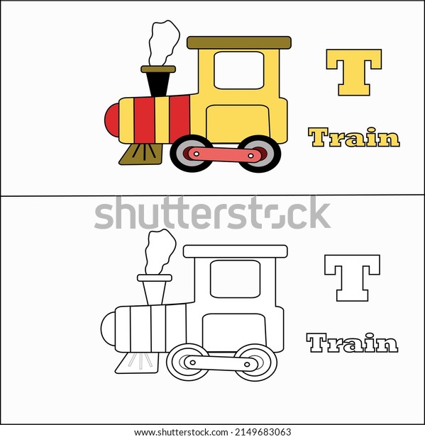 color book with train\
coloring theme