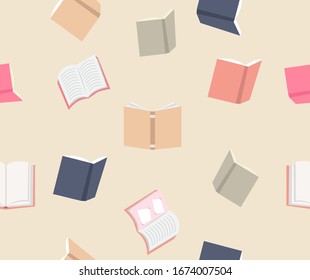 Color Books seamless pattern background
