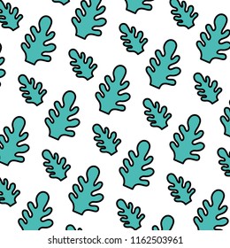 color botanic cute leaf style background