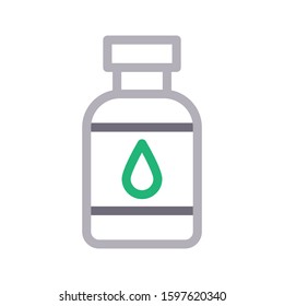 color bottle vector color line icon 