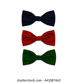 Color bow tie: vector illustration
