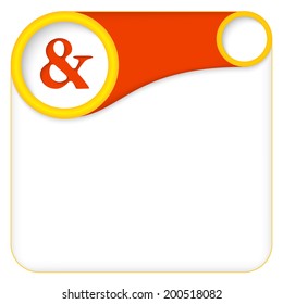 color box for entering text with ampersand