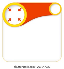 color box for entering text with arrows