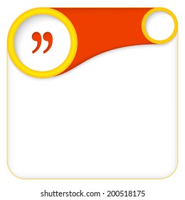 color box for entering text with quotation mark