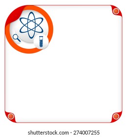 color box for entering text and science symbol