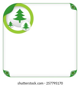 color box for entering text and tree symbol