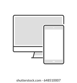 Color box icon, computer illustration, icon, background and graphics. The illustration is colorful, flat, vector, pixel perfect, suitable for web and print. It is linear stokes and fills.