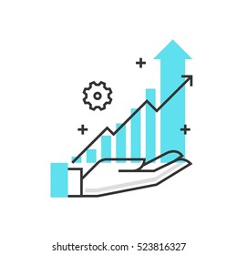 Color box icon, concept illustration, background and graphics. The illustration is colorful, flat, vector, pixel perfect, suitable for web and print. It is linear stokes and fills.