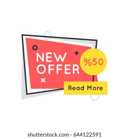 Color box icon, speech bubble, banner  illustration, background and graphics. The illustration is colorful, flat, vector, pixel perfect, suitable for web and print. It is linear stokes and fills.