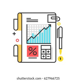 Color Box Icon, Tax Law Illustration, Icon, Background And Graphics. The Illustration Is Colorful, Flat, Vector, Pixel Perfect, Suitable For Web And Print. It Is Linear Stokes And Fills.