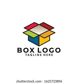 color box logo icon vector isolated