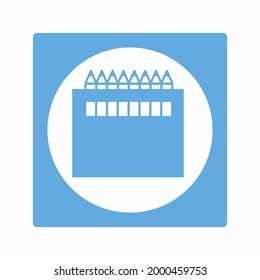 Color Box - Style 7. simple illustration. Editable stroke. Design template vector