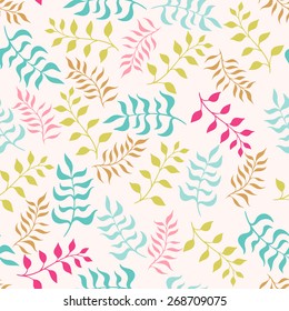 color branches. seamless pattern