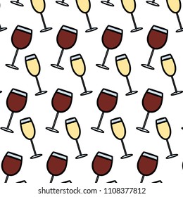 color brandy and champagne glass beverage background