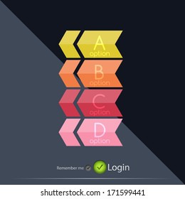 Color bright glossy lines - banner templates for business background | numbered banners | business lines | graphic website layout vector